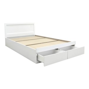 pak-123-000249-3 ΚΡΕΒΑΤΙ OLYMPUS PAKOWORLD ΜΕ ΣΥΡΤΑΡΙ ΣΕ ΛΕΥΚΗ ΑΠΟΧΡΩΣΗ 160X200ΕΚ