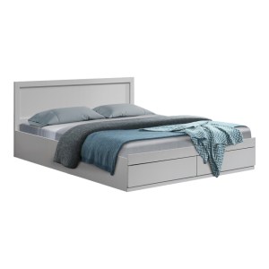 pak-123-000249 ΚΡΕΒΑΤΙ OLYMPUS PAKOWORLD ΜΕ ΣΥΡΤΑΡΙ ΣΕ ΛΕΥΚΗ ΑΠΟΧΡΩΣΗ 160X200ΕΚ