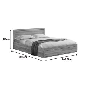 pak-123-000250-5 ΚΡΕΒΑΤΙ OLYMPUS PAKOWORLD ΜΕ ΣΥΡΤΑΡΙ ΣΕ WENGE ΑΠΟΧΡΩΣΗ 160X200ΕΚ