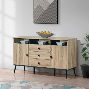 pak-123-000259 ΜΠΟΥΦΕΣ ZEZAN PAKOWORLD ΣΕ SONOMA-ΑΝΘΡΑΚΙ ΑΠΟΧΡΩΣΗ 140.5X41.5X80ΕΚ