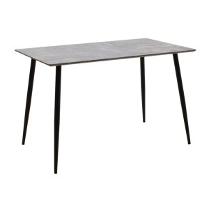 pak-127-000083 ΤΡΑΠΕΖΙ CUBA PAKOWORLD MDF ΓΚΡΙ CEMENT-ΜΑΥΡΟ 120X80X76ΕΚ