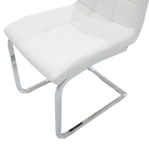 pak-127-000107-6 ΚΑΡΕΚΛΑ DARRELL PAKOWORLD PU ΛΕΥΚΟ-ΒΑΣΗ ΧΡΩΜΙΟΥ 42X49X106ΕΚ
