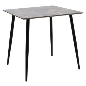 pak-127-000136 ΤΡΑΠΕΖΙ CUBA PAKOWORLD MDF ΓΚΡΙ CEMENT-ΜΑΥΡΟ 70X70X75ΕΚ