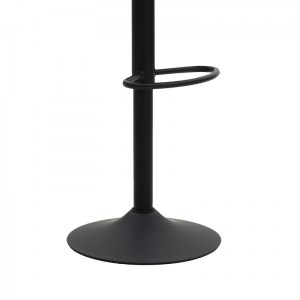 pak-127-000156-2 ΣΚΑΜΠΟ ΜΠΑΡ LIBRA PAKOWORLD ΑΝΤΙΚΕ ΑΝΘΡΑΚΙ PU-ΜΑΥΡΟ ΜΕΤΑΛΛΟ 49X55X115ΕΚ