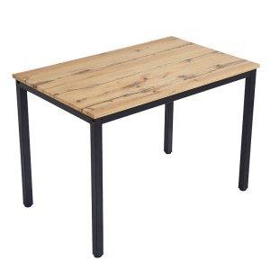 pak-127-000178-1 ΤΡΑΠΕΖΙ WITTE PAKOWORLD MDF/METAL ΣΕ SONOMA ΑΠΟΧΡΩΣΗ ΜΕ ΛΕΥΚΟ ΠΟΔΙ 110X70X76ΕΚ