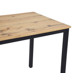 pak-127-000178-3 ΤΡΑΠΕΖΙ WITTE PAKOWORLD MDF/METAL ΣΕ SONOMA ΑΠΟΧΡΩΣΗ ΜΕ ΛΕΥΚΟ ΠΟΔΙ 110X70X76ΕΚ