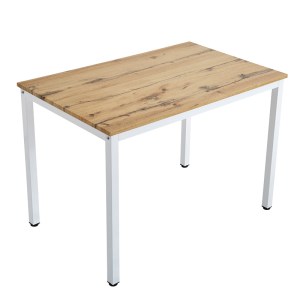 pak-127-000179-1 ΤΡΑΠΕΖΙ WITTE PAKOWORLD MDF/METAL ΣΕ SONOMA ΑΠΟΧΡΩΣΗ ΜΕ ΜΑΥΡΟ ΠΟΔΙ 110X70X76ΕΚ