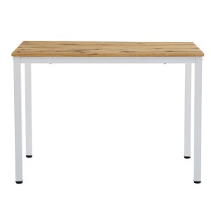pak-127-000179-2 ΤΡΑΠΕΖΙ WITTE PAKOWORLD MDF/METAL ΣΕ SONOMA ΑΠΟΧΡΩΣΗ ΜΕ ΜΑΥΡΟ ΠΟΔΙ 110X70X76ΕΚ