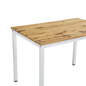 pak-127-000179-3 ΤΡΑΠΕΖΙ WITTE PAKOWORLD MDF/METAL ΣΕ SONOMA ΑΠΟΧΡΩΣΗ ΜΕ ΜΑΥΡΟ ΠΟΔΙ 110X70X76ΕΚ
