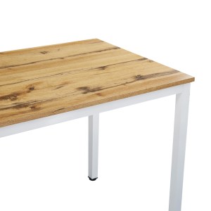 pak-127-000179-4 ΤΡΑΠΕΖΙ WITTE PAKOWORLD MDF/METAL ΣΕ SONOMA ΑΠΟΧΡΩΣΗ ΜΕ ΜΑΥΡΟ ΠΟΔΙ 110X70X76ΕΚ