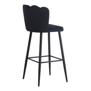 pak-127-000182-2 ΣΚΑΜΠΟ ΜΠΑΡ VELVI PAKOWORLD ΒΕΛΟΥΔΟ ΣΕ ΜΑΥΡΗ ΑΠΟΧΡΩΣΗ 43X62X95ΕΚ