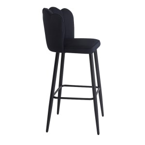 pak-127-000182-3 ΣΚΑΜΠΟ ΜΠΑΡ VELVI PAKOWORLD ΒΕΛΟΥΔΟ ΣΕ ΜΑΥΡΗ ΑΠΟΧΡΩΣΗ 43X62X95ΕΚ