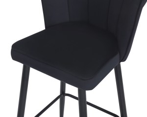 pak-127-000182-5 ΣΚΑΜΠΟ ΜΠΑΡ VELVI PAKOWORLD ΒΕΛΟΥΔΟ ΣΕ ΜΑΥΡΗ ΑΠΟΧΡΩΣΗ 43X62X95ΕΚ