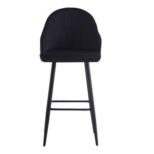 pak-127-000184-1 ΣΚΑΜΠΟ ΜΠΑΡ VELVA PAKOWORLD ΒΕΛΟΥΔΟ ΣΕ ΜΑΥΡΗ ΑΠΟΧΡΩΣΗ 49X63X102ΕΚ