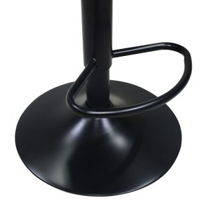 pak-127-000187-6 ΣΚΑΜΠΟ ΜΠΑΡ COOZY PAKOWORLD ΠΤΥΣΣΟΜΕΝΟ ΜΕΤΑΛΛΙΚΟ ΜΑΥΡΟ ΜΑΤ ΜΕ PU ΣΕ ΛΕΥΚΗ ΑΠΟΧΡΩΣΗ 46X47X90-112ΕΚ