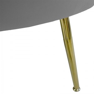 pak-128-000005-5 ΚΑΝΑΠΕΣ 2ΘΕΣΙΟΣ DAIMON PAKOWORLD ΒΕΛΟΥΔΟ ΓΚΡΙ 134X70X77ΕΚ