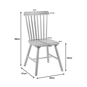 pak-128-000033-8 ΚΑΡΕΚΛΑ MELIA PAKOWORLD RUBBERWOOD ΣΕ ΦΥΣΙΚΗ ΑΠΟΧΡΩΣΗ 45X51X87ΕΚ