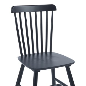 pak-128-000034-5 ΚΑΡΕΚΛΑ MELIA PAKOWORLD RUBBERWOOD ΣΕ ΜΑΥΡΗ ΑΠΟΧΡΩΣΗ 45X51X87ΕΚ