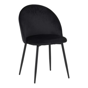 pak-128-000075 ΚΑΡΕΚΛΑ PERCH PAKOWORLD ΒΕΛΟΥΔΟ ΣΕ ΜΑΥΡΗ ΑΠΟΧΡΩΣΗ ΜΕ ΜΑΥΡΑ ΜΕΤΑΛΛΙΚΑ ΠΟΔΙΑ 50X43X82ΕΚ