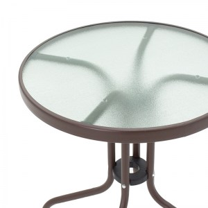 pak-130-000086-3 TΡΑΠΕΖΑΡΙΑ OBBI-WATSON PAKOWORLD ΣΕΤ 3ΤΕΜ ΚΑΦΕ ΜΕΤΑΛΛΟ-PE 60X60X70ΕΚ