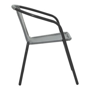 pak-130-000090-2 ΠΟΛΥΘΡΟΝΑ OBBI PAKOWORLD ΜΑΥΡΟ ΜΕΤΑΛΛΟ-PE ΓΚΡΙ 54X56X73ΕΚ