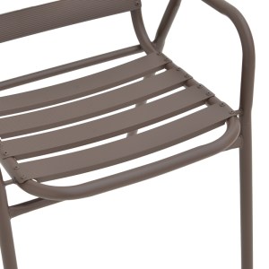 pak-130-000099-6 ΠΟΛΥΘΡΟΝΑ SUSSIE PAKOWORLD ΣΤΟΙΒΑΖΟΜΕΝΗ ΚΑΦΕ ΜΕΤΑΛΛΟ ΜΕ ΦΕΤΕΣ ΑΛΟΥΜΙΝΙΟΥ 45X62X76ΕΚ