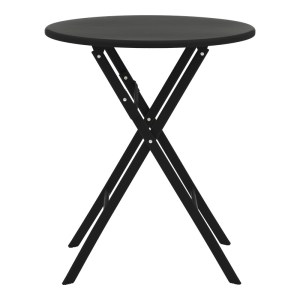 pak-130-000111-2 ΤΡΑΠΕΖΙ ALBERO PAKOWORLD ΠΤΥΣΣΟΜΕΝΟ ΜΕΤΑΛΛΟ ΣΕ ΑΝΘΡΑΚΙ ΑΠΟΧΡΩΣΗ Φ60X70ΕΚ