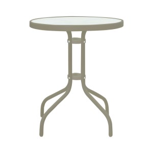 pak-130-000119-5 ΤΡΑΠΕΖΑΡΙΑ WATSON-TADE PAKOWORLD ΣΕΤ 3ΤΕΜ ΜΕΤΑΛΛΟ ΣΑΜΠΑΝΙΖΕ-ΓΥΑΛΙ Φ60X70ΕΚ