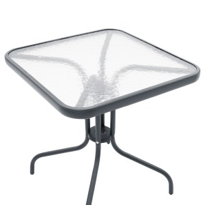 pak-130-000136-6 ΤΡΑΠΕΖΑΡΙΑ WATSON-LINDARIA PAKOWORLD ΜΕΤΑΛΛΟ ΑΝΘΡΑΚΙ-ΓΥΑΛΙ 70X70X70ΕΚ