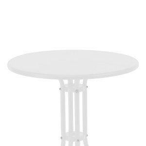 pak-130-000142-5 ΤΡΑΠΕΖΑΡΙΑ VERGO-CALAN PAKOWORLD ΛΕΥΚΟ ΜΕΤΑΛΛΟ Φ60X70ΕΚ