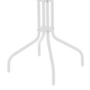 pak-130-000142-6 ΤΡΑΠΕΖΑΡΙΑ VERGO-CALAN PAKOWORLD ΛΕΥΚΟ ΜΕΤΑΛΛΟ Φ60X70ΕΚ