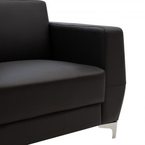 pak-132-000001-3 ΠΟΛΥΘΡΟΝΑ DERMIS PAKOWORLD INOX-ΤΕΧΝΟΔΕΡΜΑ ΜΑΥΡΟ 88X75X75ΕΚ