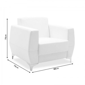 pak-132-000001-6 ΠΟΛΥΘΡΟΝΑ DERMIS PAKOWORLD INOX-ΤΕΧΝΟΔΕΡΜΑ ΜΑΥΡΟ 88X75X75ΕΚ