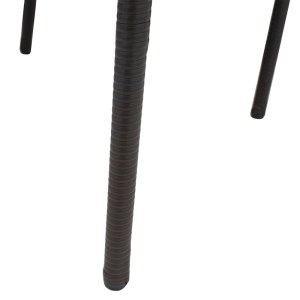 pak-140-000032-5 ΠΟΛΥΘΡΟΝΑ LAURA PAKOWORLD ΜΕΤΑΛΛΟ-PE RATTAN ΚΑΦΕ