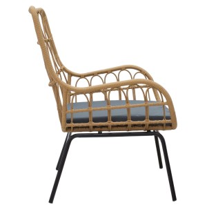 pak-140-000062-3 ΣΑΛΟΝΙ NAOKI-MABIL PAKOWORLD ΣΕΤ 3ΤΕΜ PE RATTAN ΣΕ ΦΥΣΙΚΗ ΑΠΟΧΡΩΣΗ ΜΕ ΜΑΥΡΟ ΜΕΤΑΛΛΟ