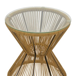 pak-140-000062-5 ΣΑΛΟΝΙ NAOKI-MABIL PAKOWORLD ΣΕΤ 3ΤΕΜ PE RATTAN ΣΕ ΦΥΣΙΚΗ ΑΠΟΧΡΩΣΗ ΜΕ ΜΑΥΡΟ ΜΕΤΑΛΛΟ