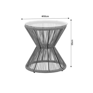 pak-140-000062-8 ΣΑΛΟΝΙ NAOKI-MABIL PAKOWORLD ΣΕΤ 3ΤΕΜ PE RATTAN ΣΕ ΦΥΣΙΚΗ ΑΠΟΧΡΩΣΗ ΜΕ ΜΑΥΡΟ ΜΕΤΑΛΛΟ