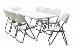 pak-142-000001-8 ΤΡΑΠΕΖΙ CATERING-ΣΥΝΕΔΡΙΟΥ APRILIA PAKOWORLD ΛΕΥΚΟ ΜΟΝΟΚΟΜΜΑΤΗ ΕΠΙΦΑΝΕΙΑ 183X76X74ΕΚ