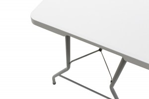pak-142-000003-6 ΤΡΑΠΕΖΙ CATERING RODEO PAKOWORLD ΠΤΥΣΣΟΜΕΝΟ-ΒΑΛΙΤΣΑ ΛΕΥΚΟ 152X70X74ΕΚ