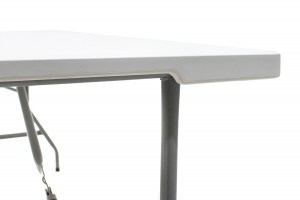 pak-142-000003-7 ΤΡΑΠΕΖΙ CATERING RODEO PAKOWORLD ΠΤΥΣΣΟΜΕΝΟ-ΒΑΛΙΤΣΑ ΛΕΥΚΟ 152X70X74ΕΚ