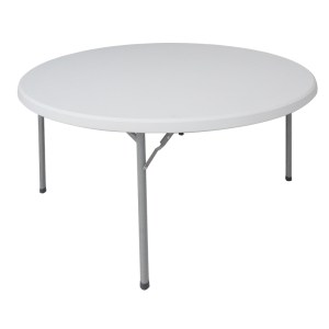 pak-142-000010 ΤΡΑΠΕΖΙ ΜΟΝΟΚΟΜΜΑΤΟ CATERING-ΣΥΝΕΔΡΙΟΥ COMFORT PAKOWORLD ΛΕΥΚΟ ΣΤΡΟΓΓΥΛΟ Φ150X74ΕΚ