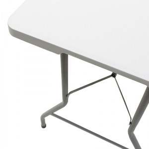 pak-142-000015-5 ΤΡΑΠΕΖΙ CATERING RODEO PAKOWORLD ΠΤΥΣΣΟΜΕΝΟ-ΒΑΛΙΤΣΑ ΛΕΥΚΟ 240X76X74ΕΚ