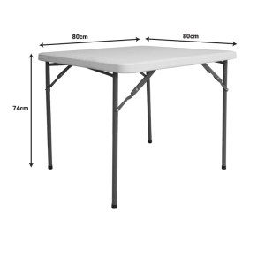 pak-142-000021-2 ΤΡΑΠΕΖΙ CATERING COMFORT PAKOWORLD ΠΤΥΣΣΟΜΕΝΟ ΣΕ ΛΕΥΚΗ ΑΠΟΧΡΩΣΗ 80X80X74ΕΚ