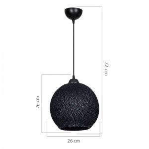 pak-147-000054-3 ΦΩΤΙΣΤΙΚΟ ΟΡΟΦΗΣ PWL-1113 PAKOWORLD Ε27 ΜΑΥΡΟ Φ26X72ΕΚ