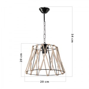 pak-147-000056-3 ΦΩΤΙΣΤΙΚΟ ΟΡΟΦΗΣ PWL-1114 PAKOWORLD Ε27 ΜΑΥΡΟ-ΜΠΕΖ 30X54ΕΚ