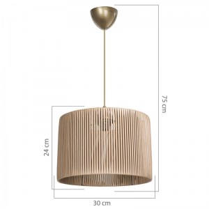 pak-147-000063-3 ΦΩΤΙΣΤΙΚΟ ΟΡΟΦΗΣ PWL-1118 PAKOWORLD Ε27 ΦΥΣΙΚΟ Φ30X75ΕΚ
