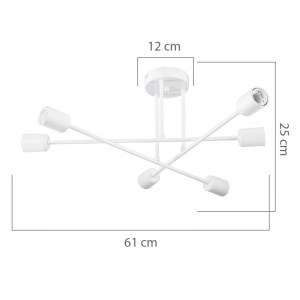 pak-147-000071-3 ΦΩΤΙΣΤΙΚΟ ΟΡΟΦΗΣ PWL-1122 PAKOWORLD Ε27 ΧΡΥΣΟ Φ61X25ΕΚ