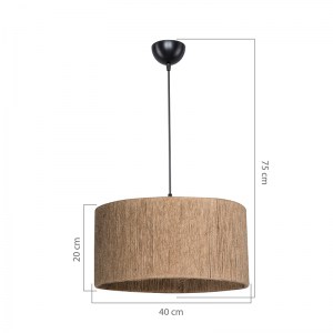pak-147-000101-3 ΦΩΤΙΣΤΙΚΟ ΟΡΟΦΗΣ ΜΟΝΟΦΩΤΟ PWL-1184 PAKOWORLD Ε27 ΚΑΦΕ Φ40X75ΕΚ