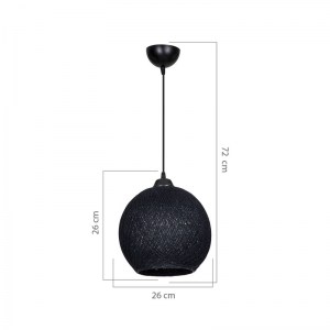 pak-147-000118-3 ΦΩΤΙΣΤΙΚΟ ΟΡΟΦΗΣ ΜΟΝΟΦΩΤΟ LESHIA PAKOWORLD Ε27 ΓΚΡΙ Φ26X72ΕΚ