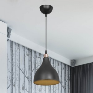 pak-147-000129-2 ΦΩΤΙΣΤΙΚΟ ΟΡΟΦΗΣ ΜΟΝΟΦΩΤΟ LOFTY PAKOWORLD Ε27 ΜΑΥΡΟ Φ18X56ΕΚ
